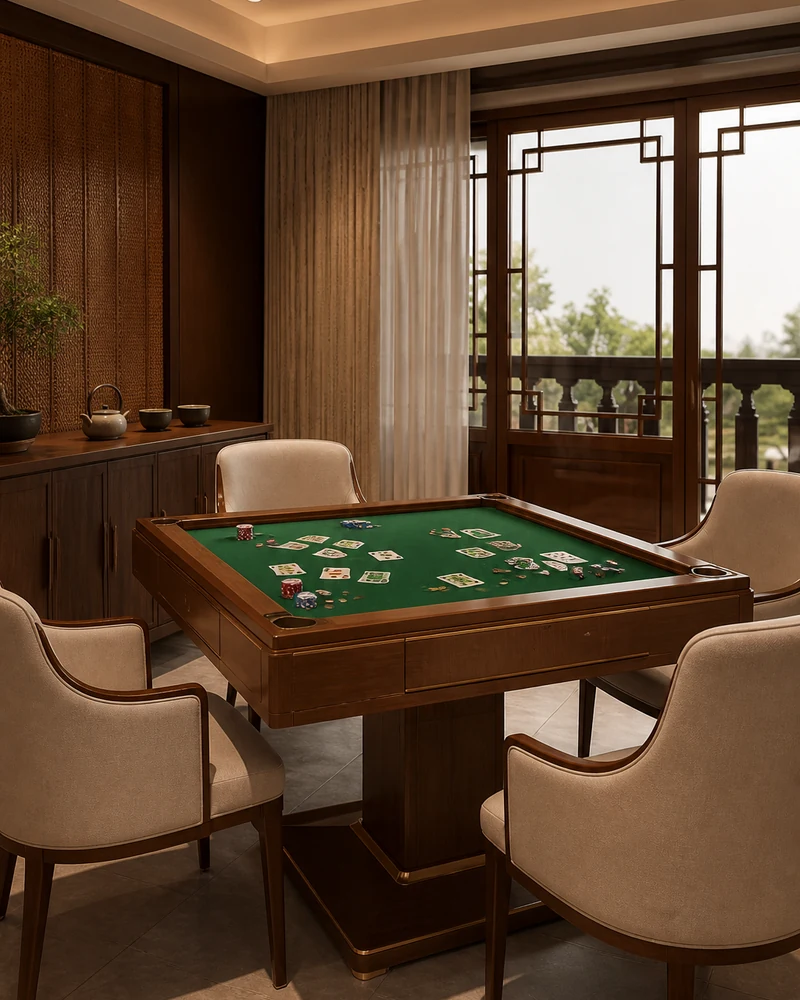 现代棋牌室经营场景