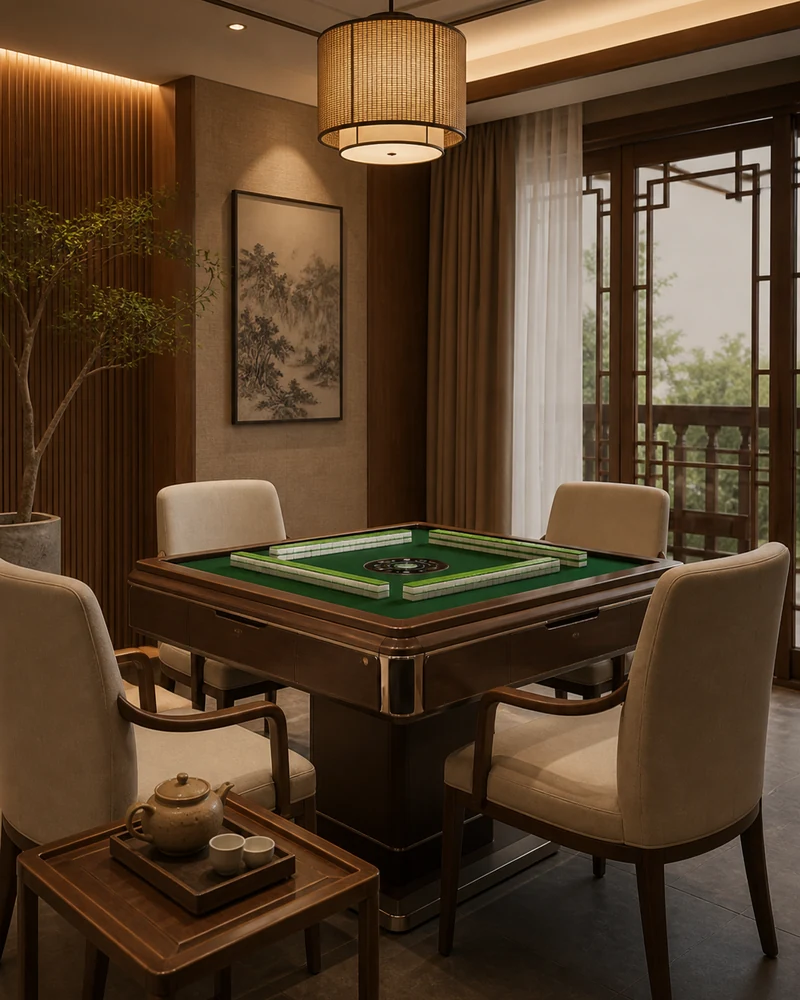 现代麻将馆经营场景