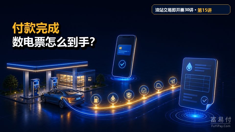 从加油付款到收到数电票，一笔交易完整流程怎么走？